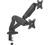 Essentials Dual Monitor Articulating Desk Mount Arm Black