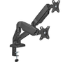Essentials Dual Monitor Articulating Desk Mount Arm Black
