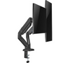 Essentials Dual Monitor Articulating Desk Mount Arm Black