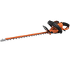 Black + Decker 650W 60cm Twist Handle Hedge Trimmer with Sawblade