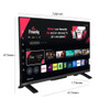 Toshiba 24 Inch Smart HD Ready LED TV HDR VIDAA Freely Built-in for Bedroom