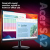 Acer SA242YH1 23.8" Full HD Monitor 100Hz VA Display HDMI VGA for PC Home Office