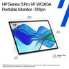 HP Series 5 Pro 14 inch Portable Monitor WQXGA IPS Black USB-C Laptop Display