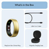 RingConn Gen 2 Smart Ring Gold Size 7 Health Fitness Sleep Tracker Titanium