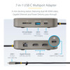 StarTech 7-in-1 USB-C Multiport Adapter Dual 4K 60Hz HDMI Docking Station