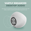 Creative Pebble Pro 2.0 Desktop Speakers White Bluetooth 5.3 RGB PC Laptop