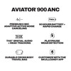 Skullcandy Aviator 900 ANC Wireless Over-Ear Headphones Black 