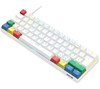 NOS C-450 Mini Pro RGB Mechanical Gaming Keyboard White 60% Wired for PC Mac