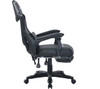 ADX Ergonomic Y 24 Gaming Chair Black Grey PC Computer Desk Seat Footrest