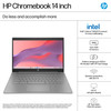HP Chromebook 14a 14" Laptop Intel Celeron 4GB RAM 64GB eMMC ChromeOS Grey