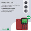 Doro Leva E10 4G Senior Mobile Phone Black Unlocked 