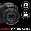 Kodak Pixpro AZ255 Digital Bridge Camera Black 16MP 25x Optical Zoom Full HD