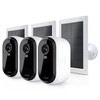 Arlo Essential 2K Outdoor Security Camera 3-Pack + Solar Panels 