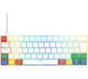 NOS C-450 Mini Pro RGB Mechanical Gaming Keyboard White 60% Compact UK QWERTY