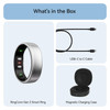 RingConn Gen 2 Smart Ring Size 8 Silver Health Sleep Tracker Heart Rate SpO2