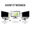 Fellowes PrivaScreen 24 Inch Widescreen 16:9 Blackout Monitor Privacy Filter