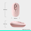Logitech POP Mouse Wireless Bluetooth Optical 4000 DPI Silent Emoji Rose Pink