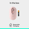 Logitech POP Mouse Wireless Bluetooth Optical 4000 DPI Silent Emoji Rose Pink