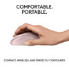 Logitech M240 Silent Wireless Bluetooth Mouse Optical Compact Travel Rose Pink
