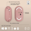 Logitech Pebble 2 M350s Wireless Bluetooth Slim Optical Mouse - Tonal Rose