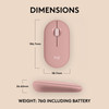 Logitech Pebble 2 M350s Wireless Bluetooth Slim Optical Mouse - Tonal Rose