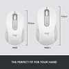 Logitech Signature M650 L Wireless Mouse Large Silent Bluetooth Logi Bolt White