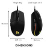 Logitech G203 LIGHTSYNC RGB Wired Optical Gaming Mouse 8000 DPI 6 Button Black
