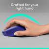 Logitech M330 Silent Plus Wireless Optical Mouse 2.4GHz USB Nano Receiver Blue