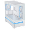 ASUS Prime AP202 ARGB White Micro-ATX Mini-ITX PC Gaming Case Tempered Glass