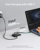 Anker USB-C Display Hub 4-in-1 10Gbps Multiport Adapter 4K 60Hz 100W PD Gray