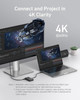 Anker USB-C Display Hub 4-in-1 10Gbps Multiport Adapter 4K 60Hz 100W PD Gray
