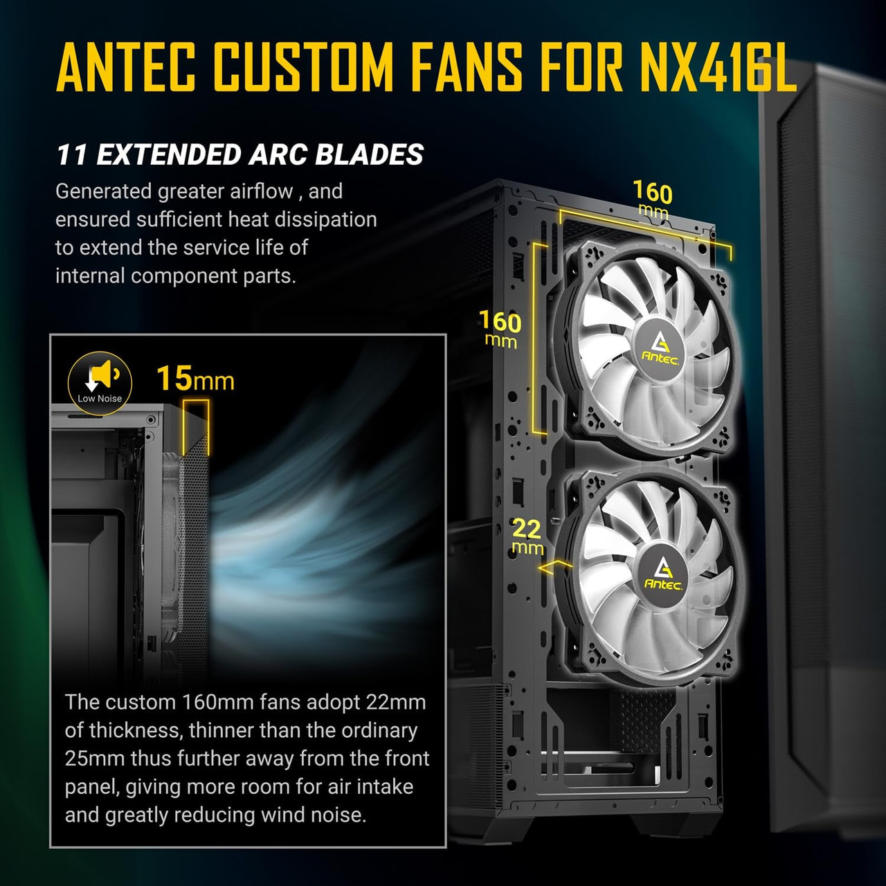 Antec NX416L Mid-Tower ATX PC Case White | TAB Retail