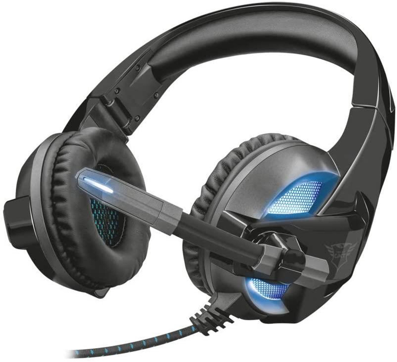 Trust Gaming Gxt 410 Rune Illuminated Gaming Headset For Pc Laptop Black Tab Retail