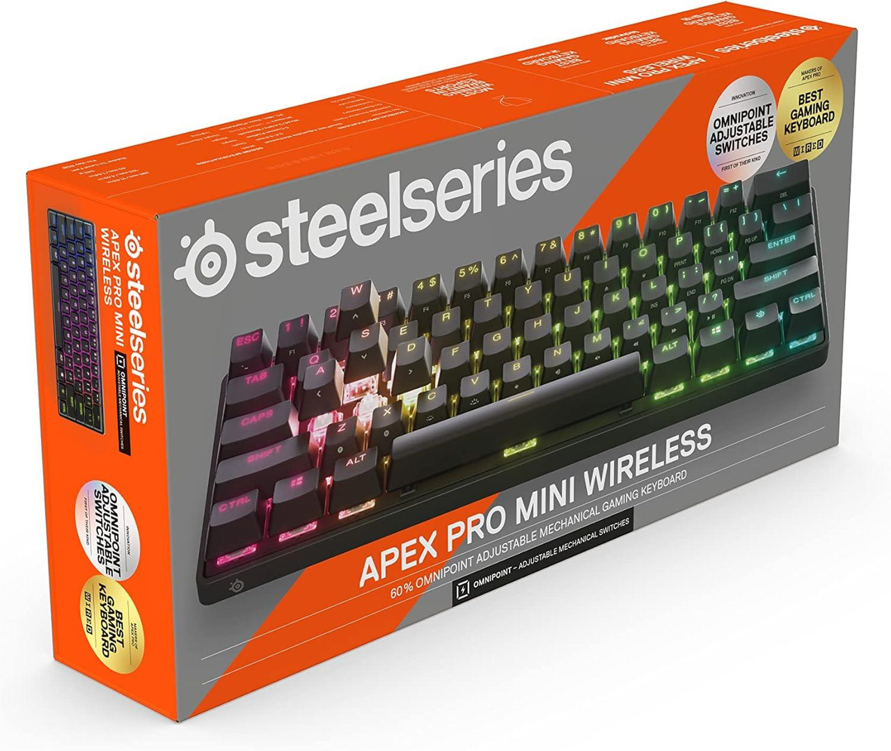 SteelSeries Apex Pro Mini Wireless HyperMagnetic Gaming