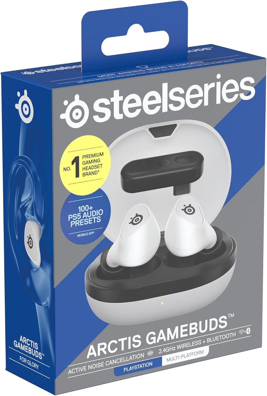 Buy ワイヤレス PS5対応 GameBuds Arctis SteelSeries SteelSeries Pre | White - PS5 For GameBuds Wireless Arctis イヤホン