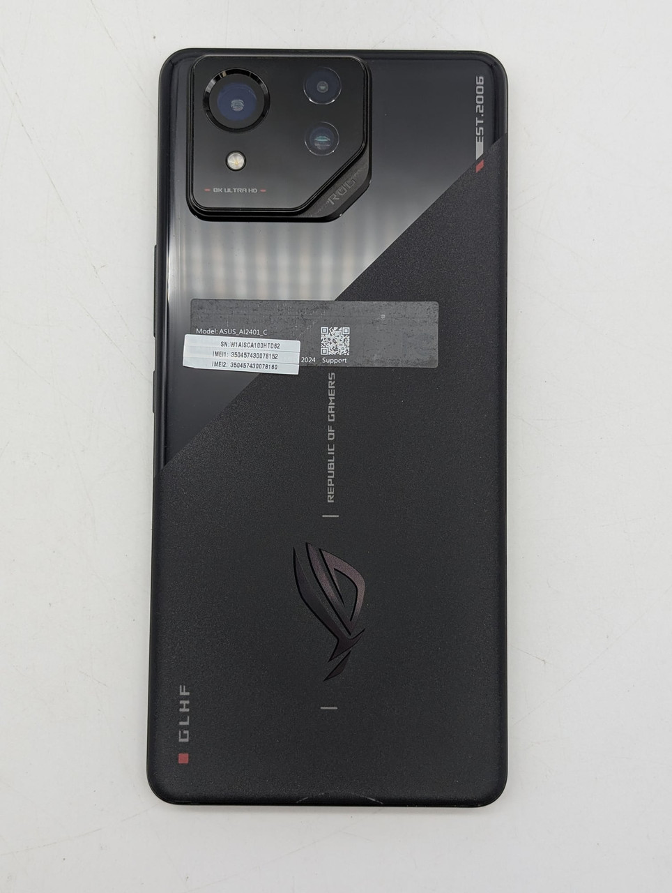 ASUS ROG Phone 8 5G Gaming Smartphone 12GB RAM 256GB Phantom Black