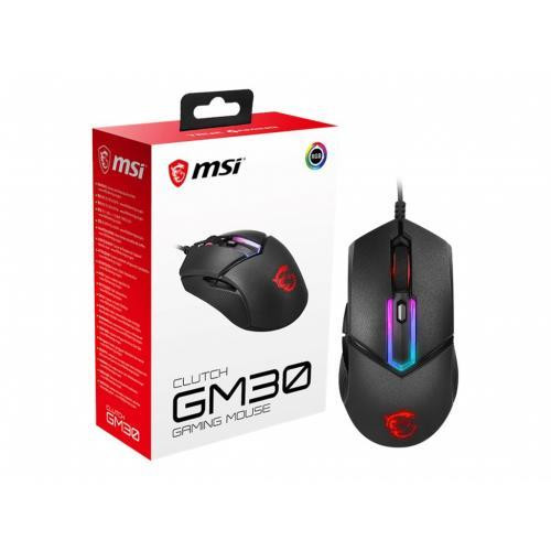 MSI Clutch GM30 6200 dpi RGB Optical Wired USB Gaming Mouse