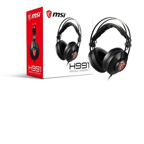 MSI H991 Wired Over Ear Gaming Headset - Black/Red MSI H991 Wired Over Ear Gaming Headset - Black/Red