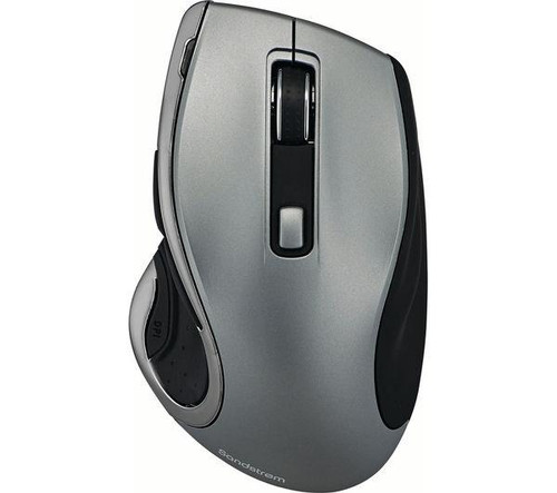 Sandstrom SMWLHYP15 Wireless 2.4GHz Blue Trace Mouse Gun Metal