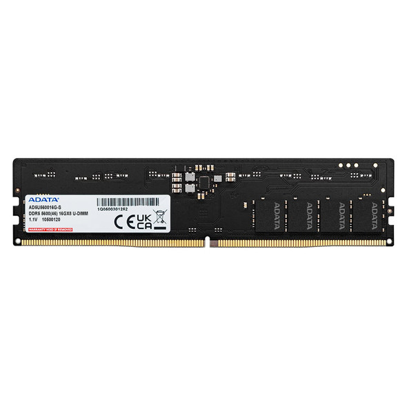 ADATA (SDADA-AD5U560GS) 8GB (1x 8GB) DDR5 5600 U-DIMM Memory, 5600MHz, CL46, 1.1V, Limited Lifetime Warranty