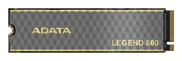 Adata Legend 860 (SLEG-860-1000GCS) 1TB NVMe SSD, PCIe Gen4, M.2 Interface, 2280, Read 5000 MB/s, Write 3000 MB/s, Heatsink 5 Year Warranty