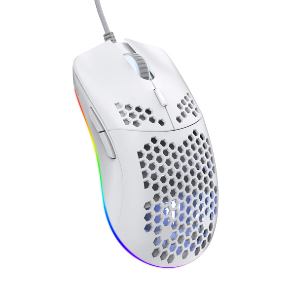 Tecware Exo Elite Lightweight 16000dpi RGB USB Gaming Mouse White – image 2