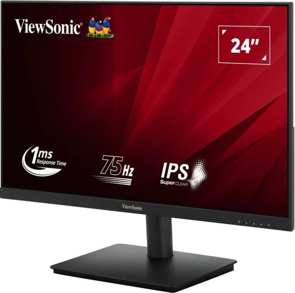 Viewsonic VA240-H-2 24 Inch IPS Monitor, Full HD, VGA, HDMI, 75Hz, 1ms, VESA, Tilt