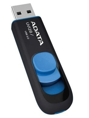 Adata DashDrive UV128 256GB USB 3.0 Flash Drive, Black and Blue