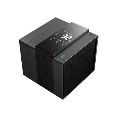 DeepCool Assassin IV VC Vision Dual-Fan CPU Air Cooler with 140mm & 120mm Fans, Vapour Chamber Base, Digital Display for Real-Time Monitoring, Intel & AMD Compatible