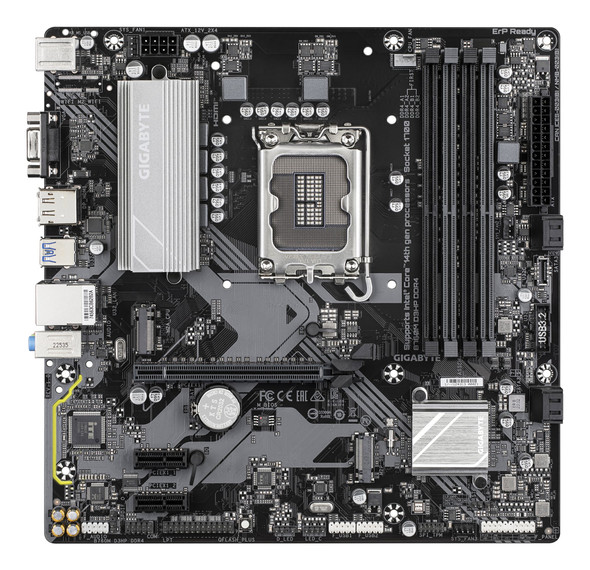 Gigabyte B760M D3HP DDR4 Intel 1700 Socket Motherboard, Micro-ATX, 4x DDR4 Slots, 2x M.2 Sockets, GbE LAN, 1x D-Sub / 1x DisplayPort / 1x HDMI Port