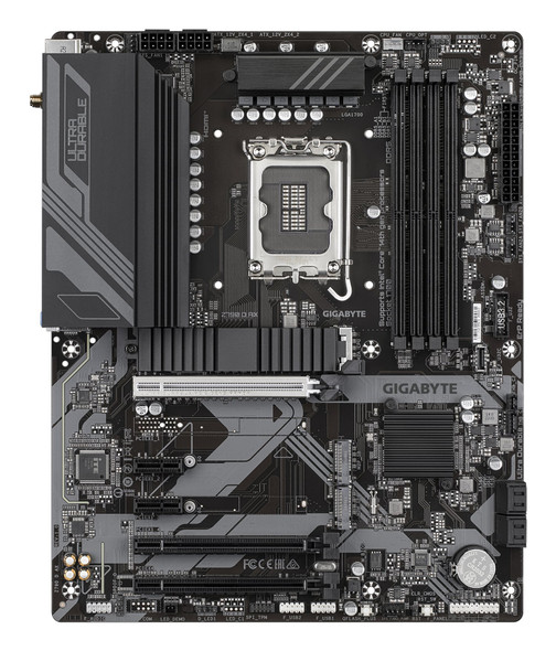 Gigabyte Z790 D AX Ultra Durable Intel 1700 Socket Motherboard, ATX, 4x DDR5 Slots, 3x M.2 Sockets, 2.5GbE LAN, Wi-Fi 6E, 1x DisplayPort / 1x HDMI Port