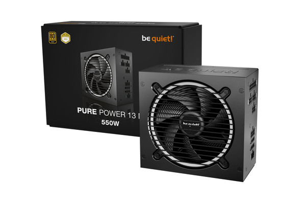 be quiet! Pure Power 13 M 550W is ATX 3.1 compliant and PCIe 5.1 compatible, 10-year manufacturer's warranty