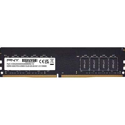 PNY Performance (MD8GSD43200-SI) DDR4 U-DIMM System Memory, 8GB (1x 8GB) 3200MHz,CL22 - Bulk