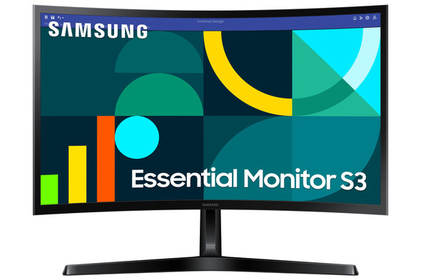 Samsung 24" Curved FHD 1080p Monitor 100Hz VA Eye Saver Gaming Office PC Screen